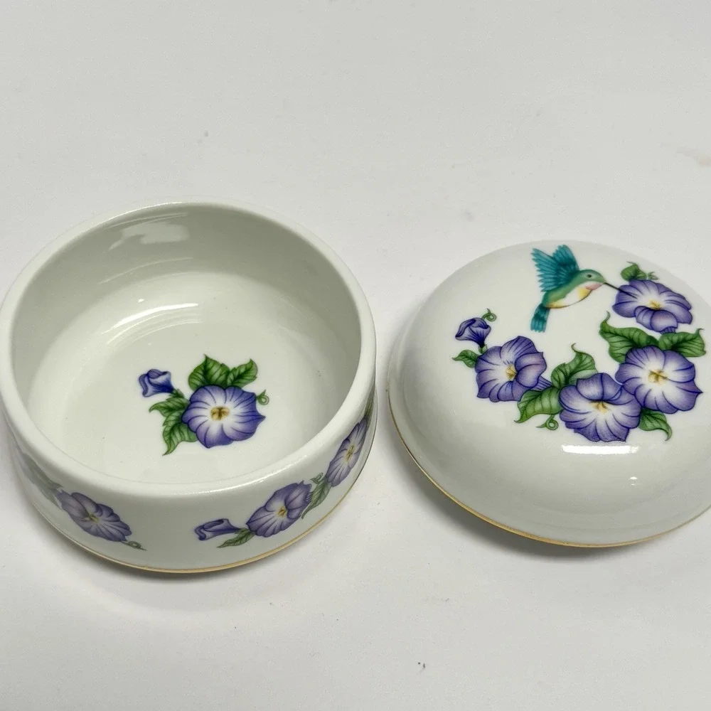 Vtg San Francisco Music Box Co Hummingbird Trinket Box Wind Beneath My Wings‎